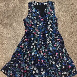Rebecca Taylor Alice Silk Floral Print Mini Dress Size 10